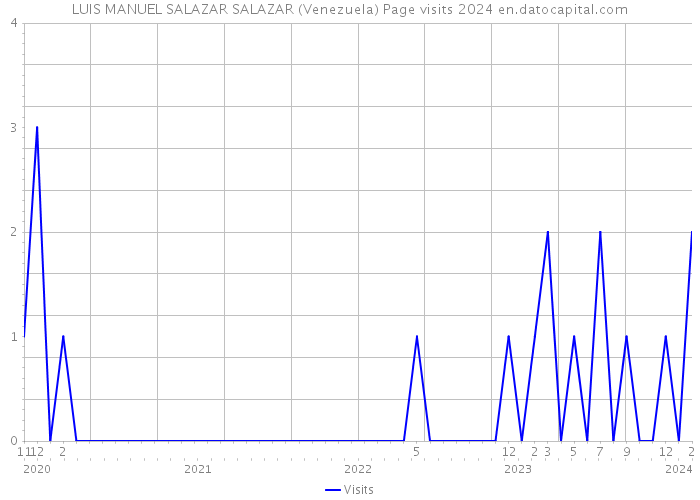 LUIS MANUEL SALAZAR SALAZAR (Venezuela) Page visits 2024 