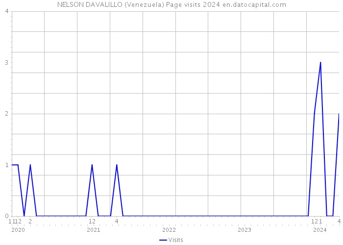 NELSON DAVALILLO (Venezuela) Page visits 2024 