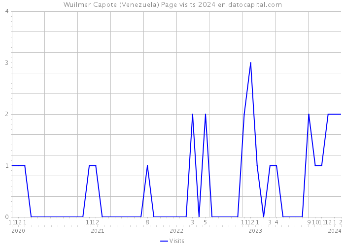Wuilmer Capote (Venezuela) Page visits 2024 