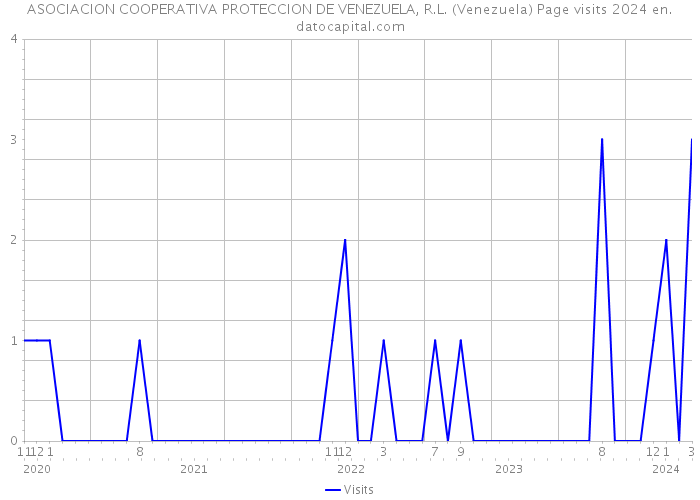 ASOCIACION COOPERATIVA PROTECCION DE VENEZUELA, R.L. (Venezuela) Page visits 2024 