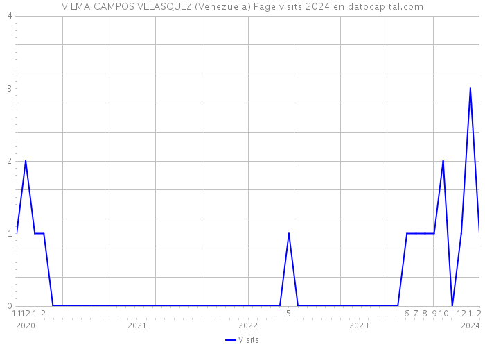 VILMA CAMPOS VELASQUEZ (Venezuela) Page visits 2024 