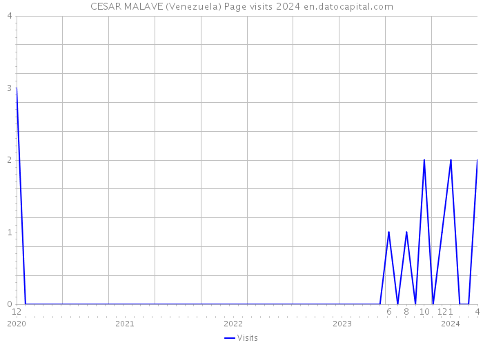 CESAR MALAVE (Venezuela) Page visits 2024 