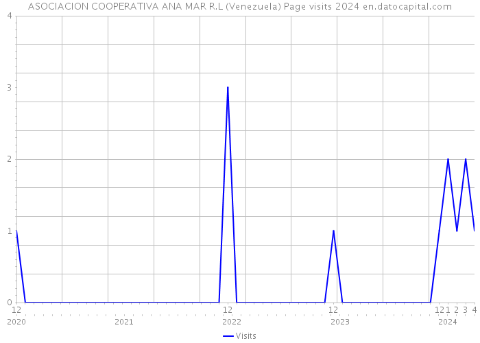 ASOCIACION COOPERATIVA ANA MAR R.L (Venezuela) Page visits 2024 