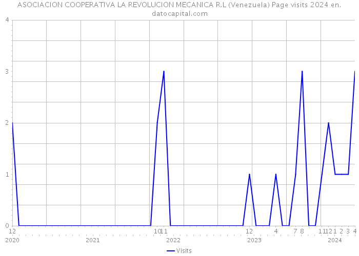 ASOCIACION COOPERATIVA LA REVOLUCION MECANICA R.L (Venezuela) Page visits 2024 