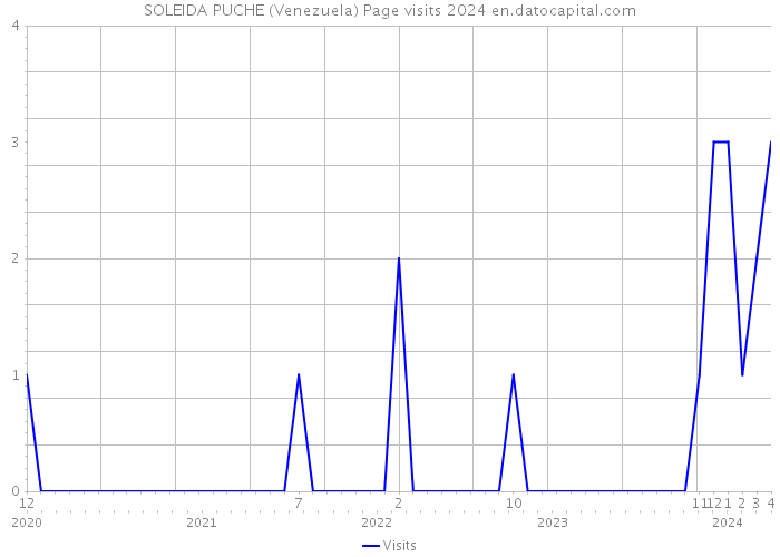 SOLEIDA PUCHE (Venezuela) Page visits 2024 