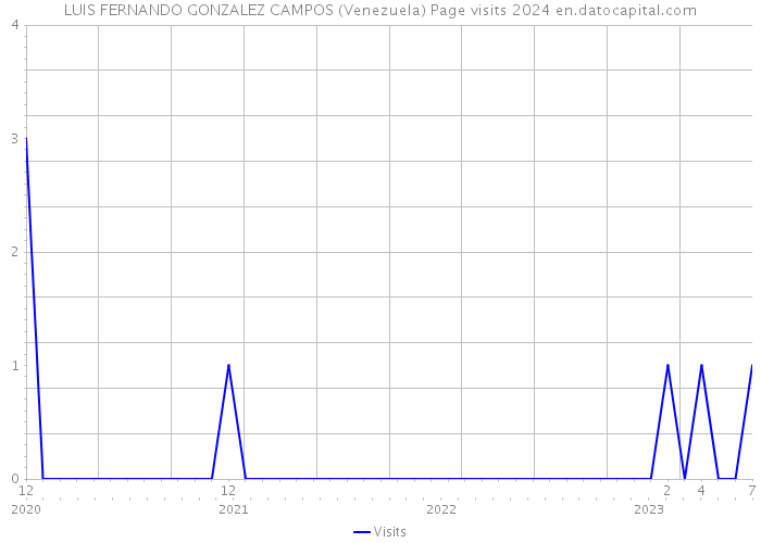 LUIS FERNANDO GONZALEZ CAMPOS (Venezuela) Page visits 2024 