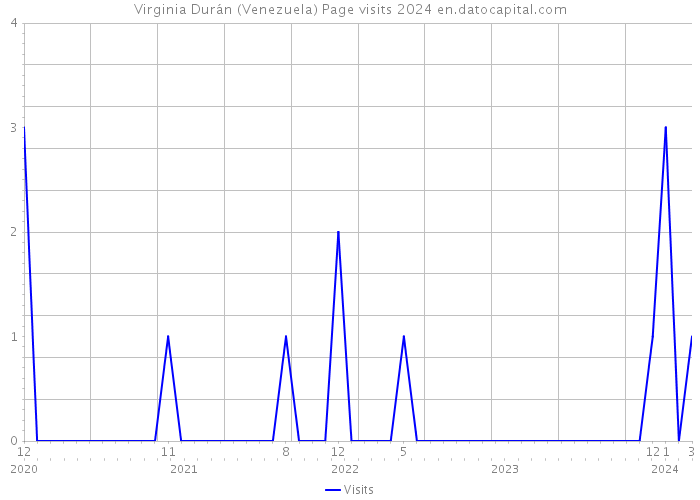 Virginia Durán (Venezuela) Page visits 2024 