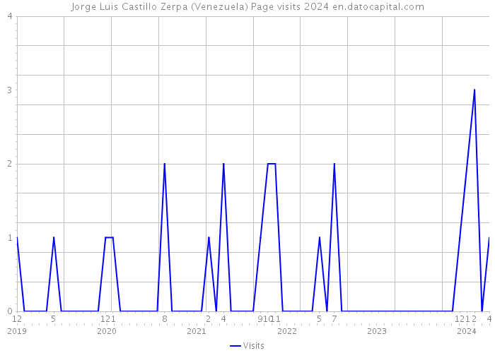 Jorge Luis Castillo Zerpa (Venezuela) Page visits 2024 