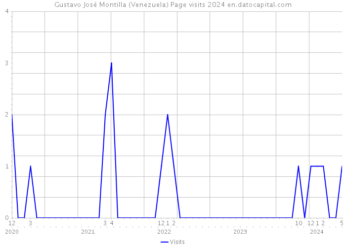 Gustavo José Montilla (Venezuela) Page visits 2024 