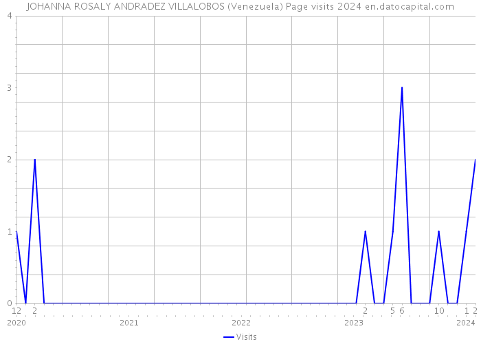 JOHANNA ROSALY ANDRADEZ VILLALOBOS (Venezuela) Page visits 2024 