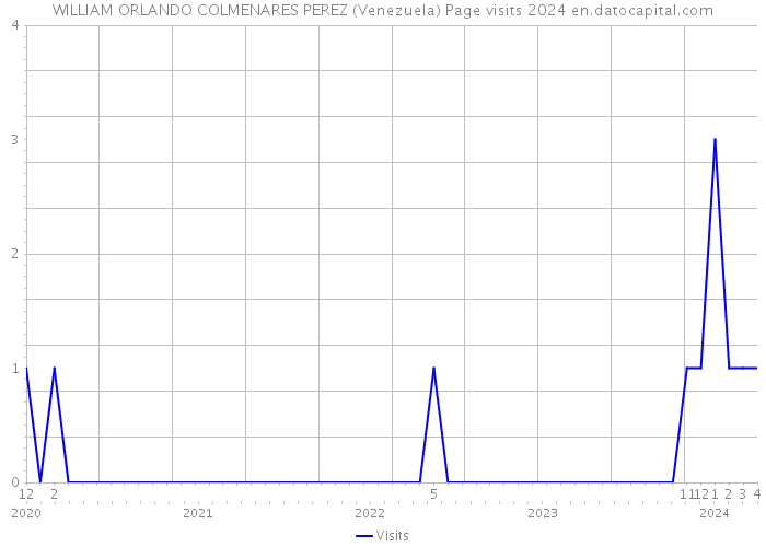 WILLIAM ORLANDO COLMENARES PEREZ (Venezuela) Page visits 2024 