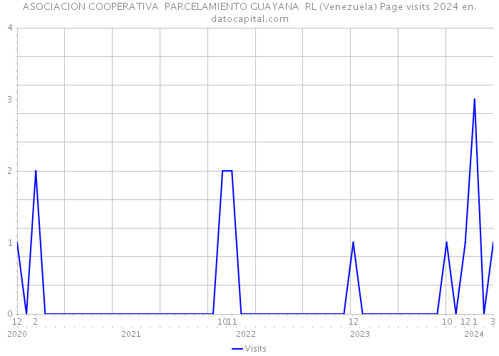 ASOCIACION COOPERATIVA PARCELAMIENTO GUAYANA RL (Venezuela) Page visits 2024 