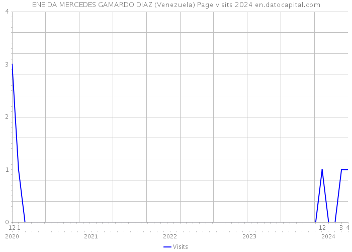 ENEIDA MERCEDES GAMARDO DIAZ (Venezuela) Page visits 2024 