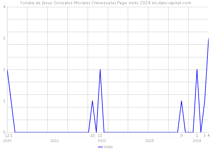 Yonata de Jesus Gonzalez Morales (Venezuela) Page visits 2024 