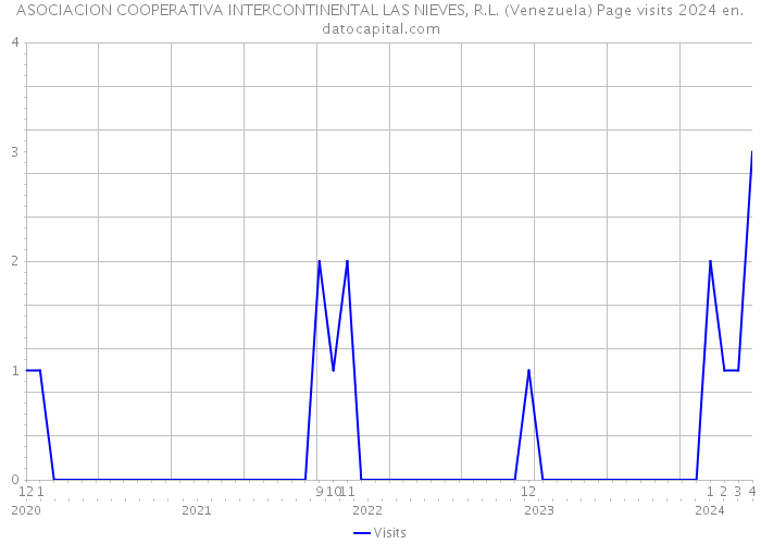 ASOCIACION COOPERATIVA INTERCONTINENTAL LAS NIEVES, R.L. (Venezuela) Page visits 2024 