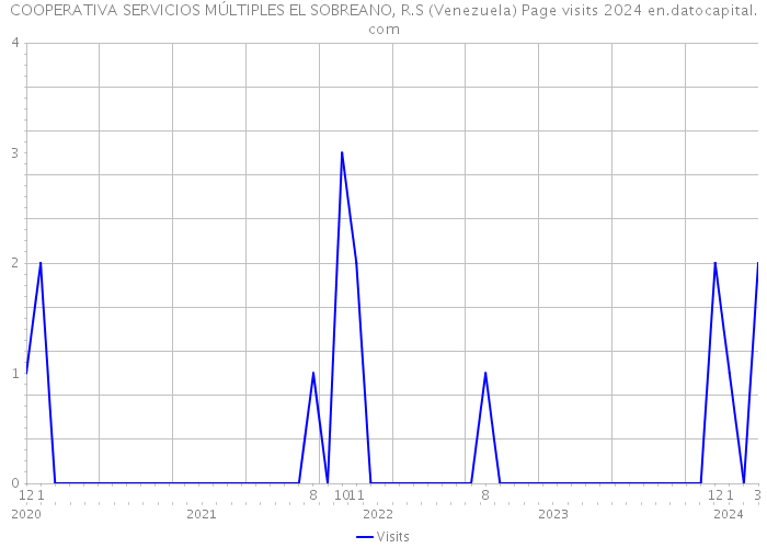 COOPERATIVA SERVICIOS MÚLTIPLES EL SOBREANO, R.S (Venezuela) Page visits 2024 