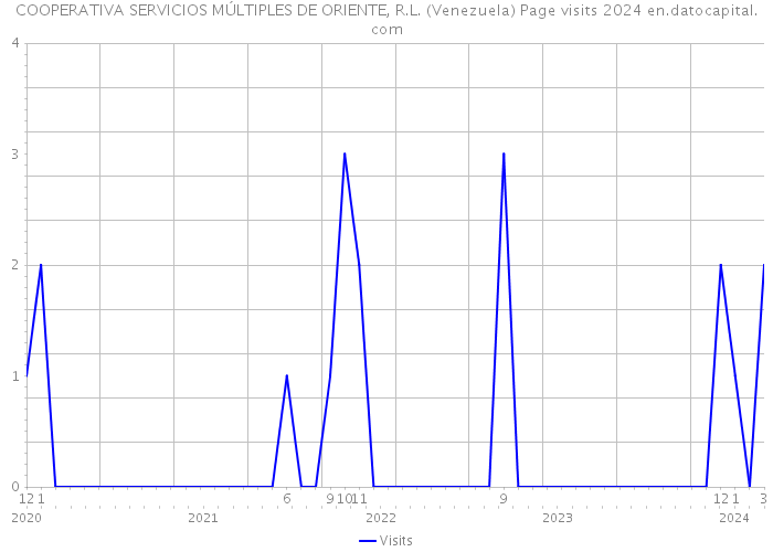 COOPERATIVA SERVICIOS MÚLTIPLES DE ORIENTE, R.L. (Venezuela) Page visits 2024 