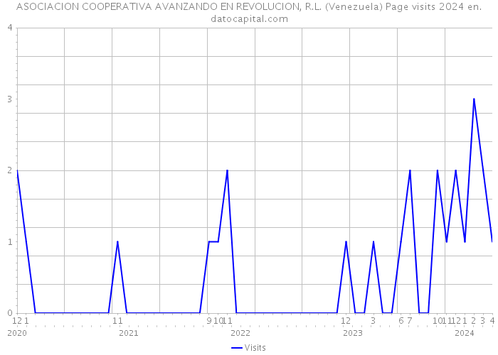 ASOCIACION COOPERATIVA AVANZANDO EN REVOLUCION, R.L. (Venezuela) Page visits 2024 