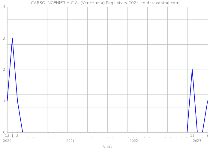 CARBO INGENIERIA C.A. (Venezuela) Page visits 2024 