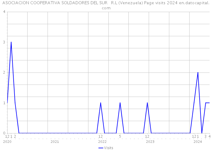 ASOCIACION COOPERATIVA SOLDADORES DEL SUR R.L (Venezuela) Page visits 2024 
