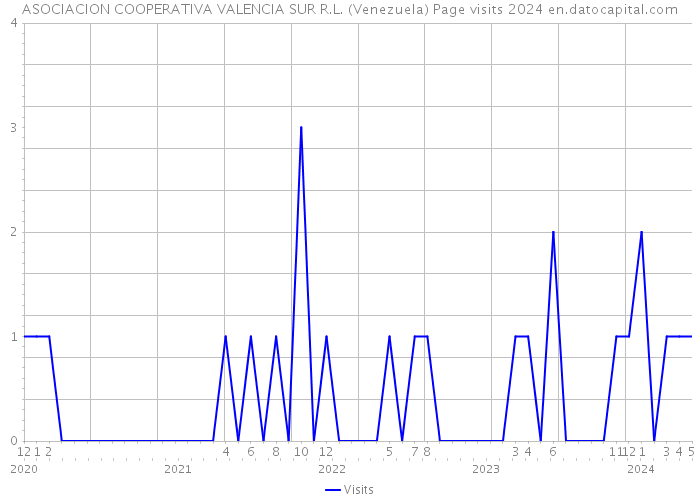 ASOCIACION COOPERATIVA VALENCIA SUR R.L. (Venezuela) Page visits 2024 
