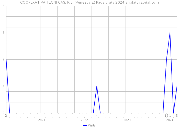 COOPERATIVA TECNI GAS, R.L. (Venezuela) Page visits 2024 