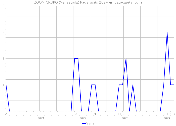 ZOOM GRUPO (Venezuela) Page visits 2024 