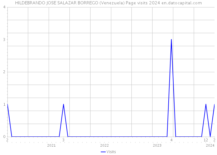 HILDEBRANDO JOSE SALAZAR BORREGO (Venezuela) Page visits 2024 