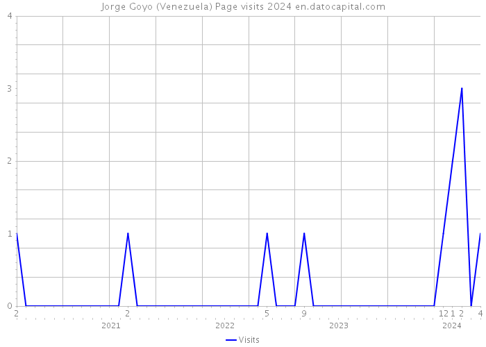 Jorge Goyo (Venezuela) Page visits 2024 