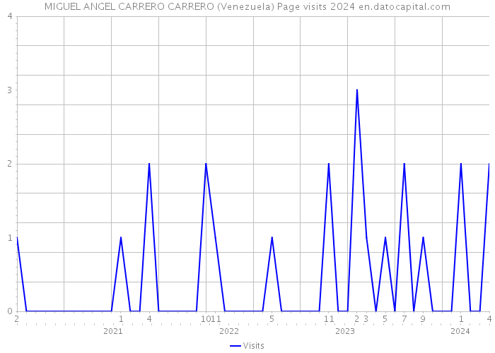 MIGUEL ANGEL CARRERO CARRERO (Venezuela) Page visits 2024 