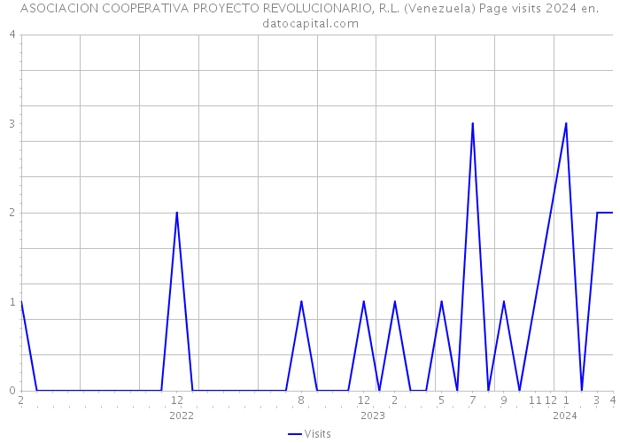 ASOCIACION COOPERATIVA PROYECTO REVOLUCIONARIO, R.L. (Venezuela) Page visits 2024 