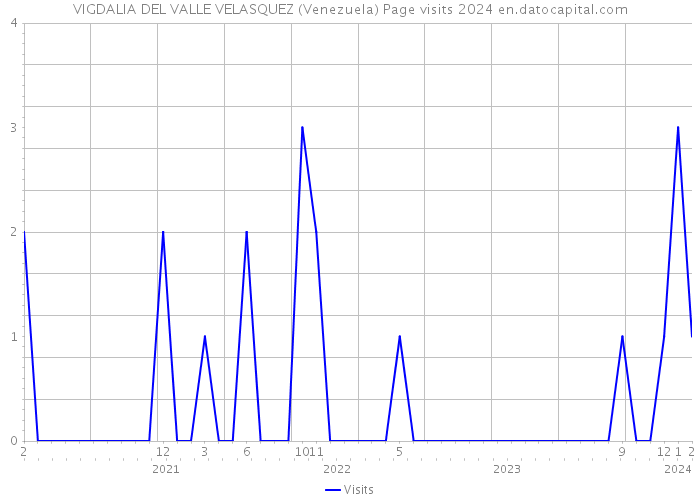 VIGDALIA DEL VALLE VELASQUEZ (Venezuela) Page visits 2024 