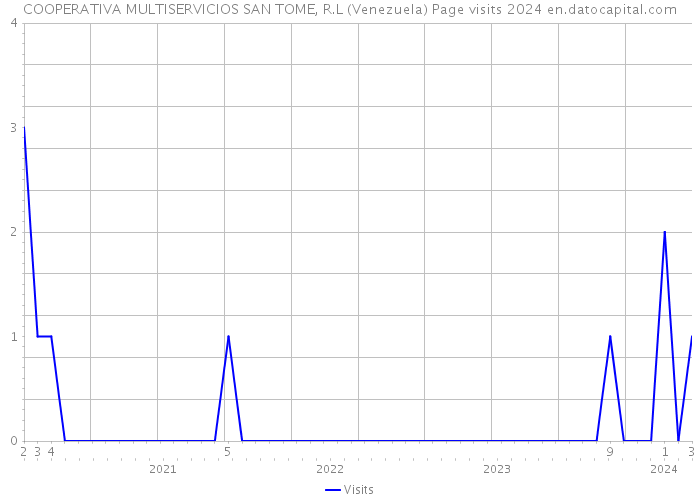 COOPERATIVA MULTISERVICIOS SAN TOME, R.L (Venezuela) Page visits 2024 