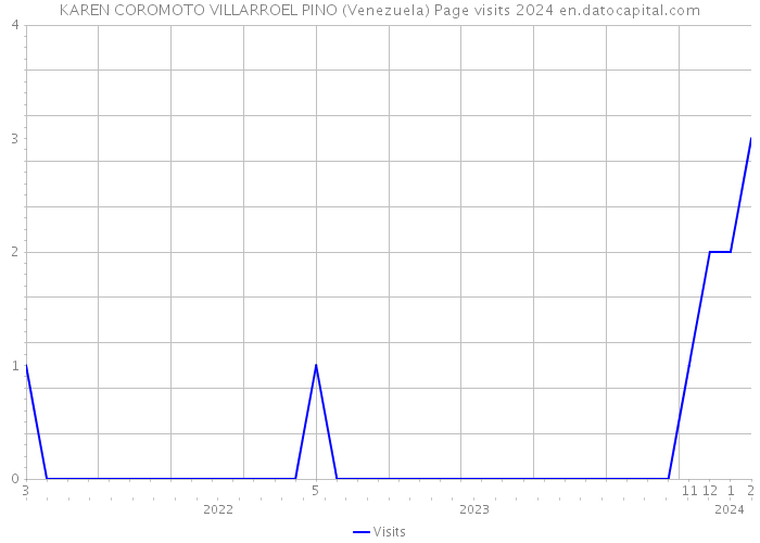KAREN COROMOTO VILLARROEL PINO (Venezuela) Page visits 2024 