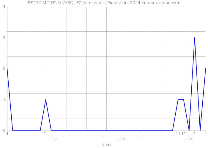 PEDRO MORENO VASQUEZ (Venezuela) Page visits 2024 