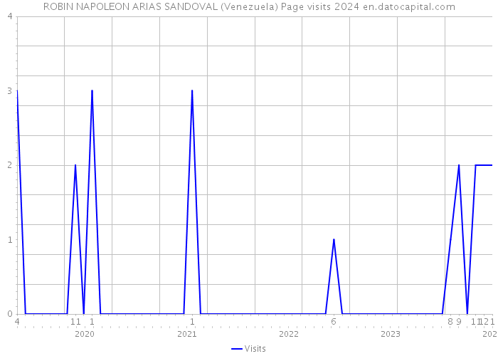ROBIN NAPOLEON ARIAS SANDOVAL (Venezuela) Page visits 2024 