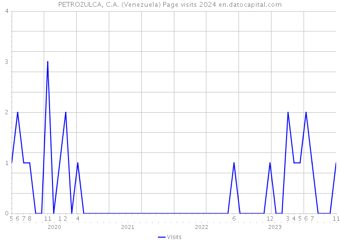 PETROZULCA, C.A. (Venezuela) Page visits 2024 