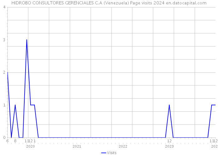 HIDROBO CONSULTORES GERENCIALES C.A (Venezuela) Page visits 2024 