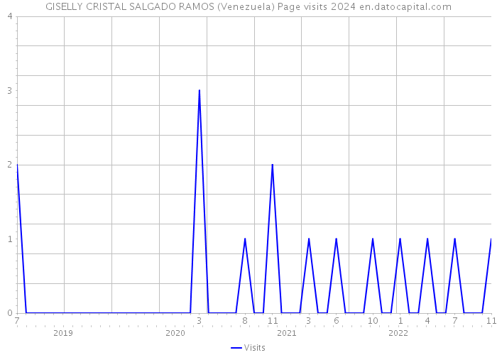 GISELLY CRISTAL SALGADO RAMOS (Venezuela) Page visits 2024 