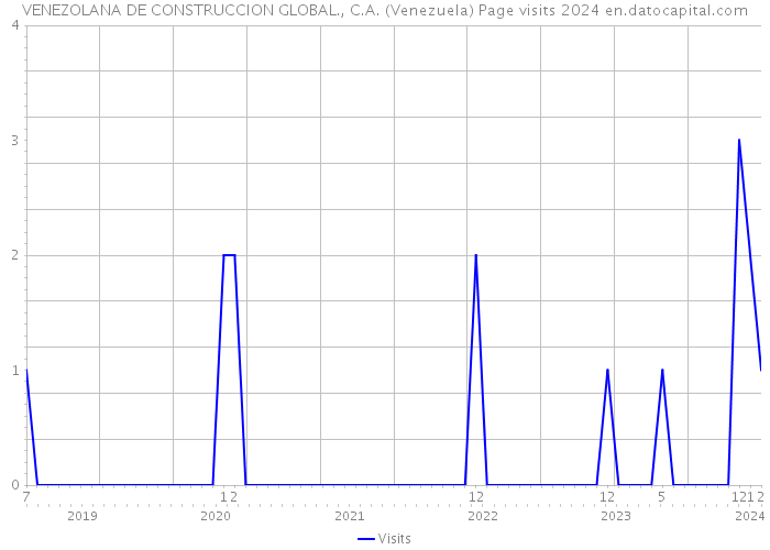 VENEZOLANA DE CONSTRUCCION GLOBAL., C.A. (Venezuela) Page visits 2024 
