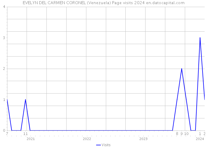 EVELYN DEL CARMEN CORONEL (Venezuela) Page visits 2024 