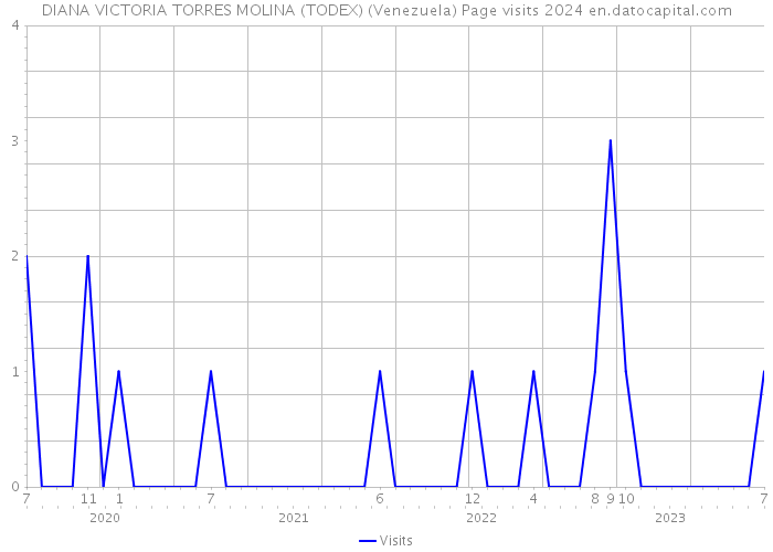 DIANA VICTORIA TORRES MOLINA (TODEX) (Venezuela) Page visits 2024 
