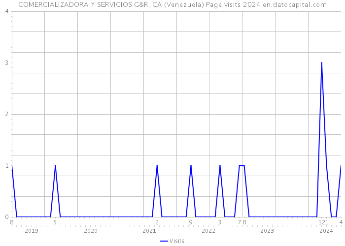 COMERCIALIZADORA Y SERVICIOS G&R. CA (Venezuela) Page visits 2024 