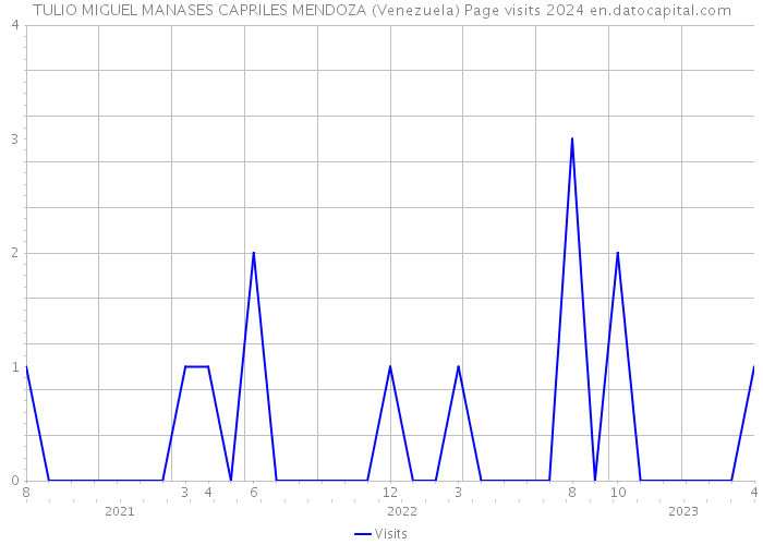 TULIO MIGUEL MANASES CAPRILES MENDOZA (Venezuela) Page visits 2024 