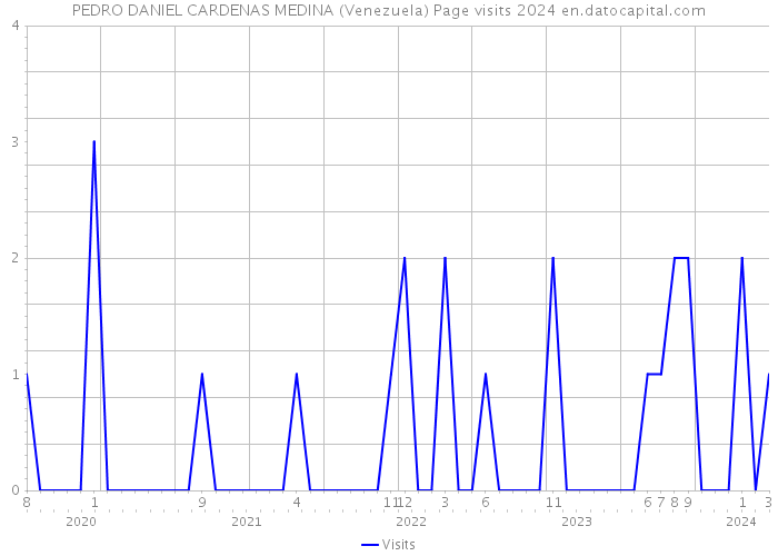 PEDRO DANIEL CARDENAS MEDINA (Venezuela) Page visits 2024 