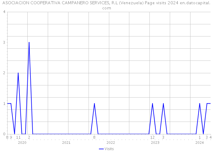 ASOCIACION COOPERATIVA CAMPANERO SERVICES, R.L (Venezuela) Page visits 2024 