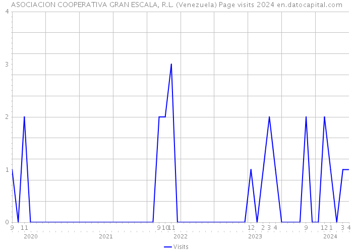 ASOCIACION COOPERATIVA GRAN ESCALA, R.L. (Venezuela) Page visits 2024 