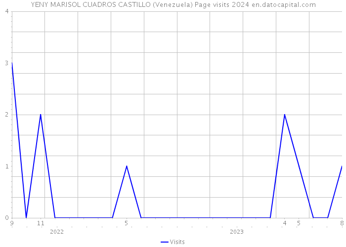 YENY MARISOL CUADROS CASTILLO (Venezuela) Page visits 2024 