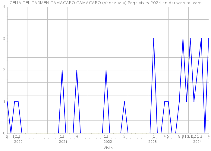 CELIA DEL CARMEN CAMACARO CAMACARO (Venezuela) Page visits 2024 