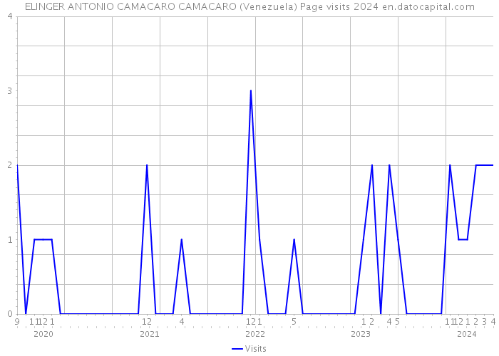 ELINGER ANTONIO CAMACARO CAMACARO (Venezuela) Page visits 2024 